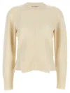 Alexander Mcqueen Mcqueen Women 'chevron Corset' Sweater In White