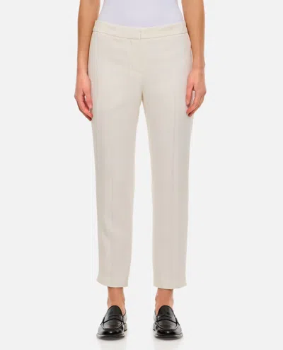 Alexander Mcqueen White Cigarette Pant