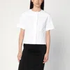 Alexander Mcqueen White Corset Shirt In Poplin Women In White