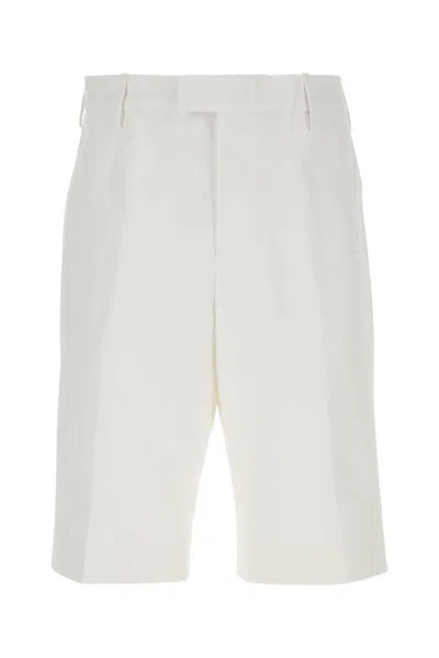 Alexander Mcqueen White Cotton Bermuda Shorts