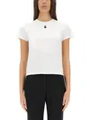 Alexander Mcqueen Monogram Crewneck T-shirt In White