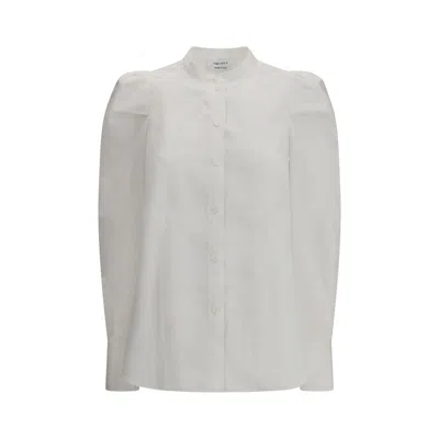 ALEXANDER MCQUEEN ALEXANDER MCQUEEN WHITE COTTON DRESS WOMEN'S SHIRT