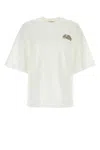 Alexander Mcqueen Seal Logo T-shirt In Nero In White