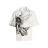 Alexander Mcqueen White Cotton Shortsleeve Shirt In White