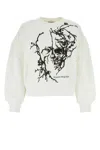 Alexander Mcqueen Boxy Cherry Blossom Skull Sweat