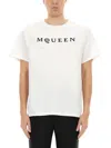 Alexander Mcqueen Logo Cotton T-shirt In White