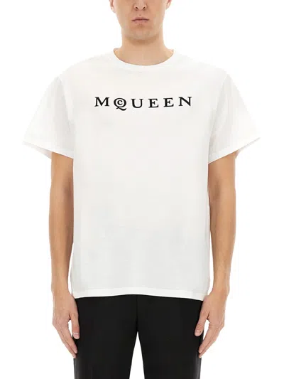 ALEXANDER MCQUEEN ALEXANDER MCQUEEN WHITE COTTON T-SHIRTS