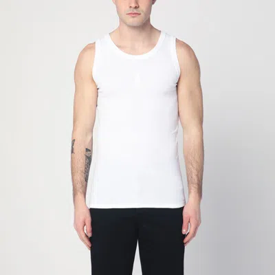 ALEXANDER MCQUEEN ALEXANDER MCQUEEN WHITE COTTON TANK TOP