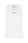 Alexander Mcqueen Mcqueen Placket Tank Top In White