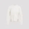 Alexander Mcqueen Chevron Corset Pullover Clothing In White