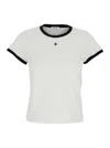 Alexander Mcqueen Crew Neck Contrast Trim In Multicolor