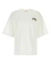 Alexander Mcqueen Seal Logo T-shirt In Nero In White