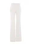 Alexander Mcqueen White Flared Trousers In White