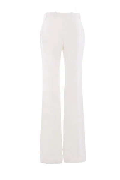Alexander Mcqueen White Flared Trousers
