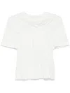 Alexander Mcqueen Gathered Detail T-shirt In White