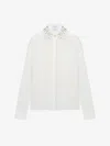 Alexander Mcqueen Floral Embroidery Shirt In Ivory In White