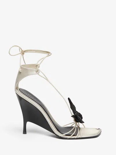 Alexander Mcqueen White In Ivory/black