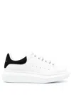 Alexander Mcqueen Oversize Sneakers In White And Beige Calf Leather