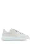 Alexander Mcqueen Chalk Leather Sneakers With Chalk Leather Heel In White