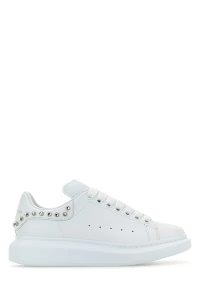 ALEXANDER MCQUEEN WHITE LACE UP SNEAKERS