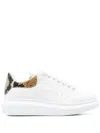 Alexander Mcqueen ''oversize' Sneakers With Python Print Heel In White