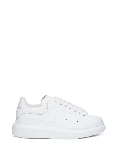 Alexander Mcqueen White Leather Big Sole Sneakers