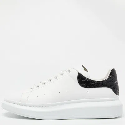 Pre-owned Alexander Mcqueen White Leather Oversized Low Top Sneakers Size 45