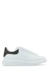 Alexander Mcqueen White And Black Low-top Sneakers With Chunky Sole And Contrasting Heel Tab In Leather Man