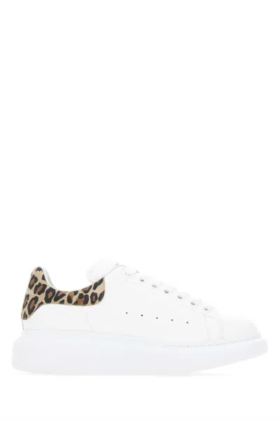 Alexander Mcqueen White Leather Sneakers
