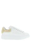 Alexander Mcqueen Mcqueen Oversize Genuine Shearling Trim Sneaker In White