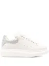 Alexander Mcqueen White Leather Sneakers In White