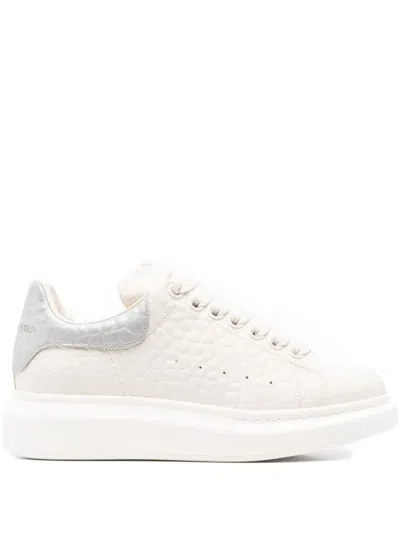 Alexander Mcqueen White Leather Sneakers