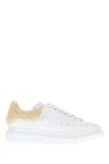 Alexander Mcqueen Mcqueen Oversize Genuine Shearling Trim Sneaker In White