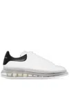 Alexander Mcqueen Suede-trimmed Leather Exaggerated-sole Sneakers