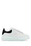 Alexander Mcqueen Leather Platform Sneakers With Round Toe And Contrasting Heel Tab