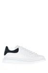 Alexander Mcqueen Men White And Black Low-top Sneakers With Chunky Sole And Contrasting Heel Tab In  In White