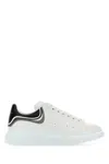 Alexander Mcqueen 45mm Oversized Leather Sneakers In Whiteashgreymulti