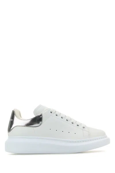 Alexander Mcqueen White Leather Sneakers