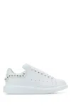 Alexander Mcqueen Leather Sneakers With Platform Sole And Stud Embellishments