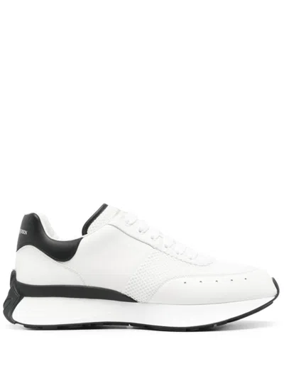 Alexander Mcqueen White Logo Sneakers In Multicolor