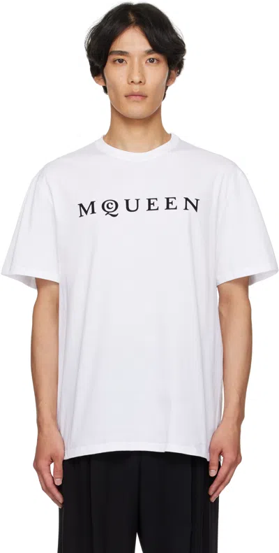 Alexander Mcqueen White 'mcqueen' T-shirt