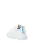 Alexander Mcqueen Oversized Contrast-heel Low-top Sneakers In White