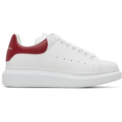 Alexander Mcqueen White Oversized Sneakers In Animal Print