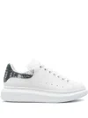 ALEXANDER MCQUEEN WHITE OVERSIZED SNEAKERS WITH FOLD PRINT