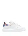 Alexander Mcqueen Oversized Contrast-heel Low-top Sneakers In White/multi