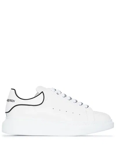 ALEXANDER MCQUEEN WHITE OVERSIZED SNEAKERS WITH SILICONE SPOILER
