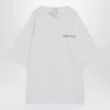 Alexander Mcqueen Alexander Mc Queen White Oversized T Shirt With Logo In White