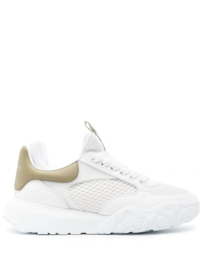 Alexander Mcqueen White Panelled Chunky Sneakers