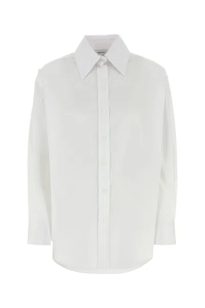 ALEXANDER MCQUEEN WHITE POPLIN SHIRT