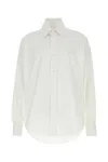 Alexander Mcqueen White Poplin Shirt In White